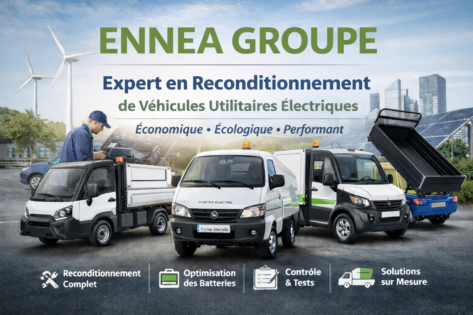Ennea Groupe : expert du reconditionnement de véhicules utilitaires électriques pour une mobilité professionnelle durable