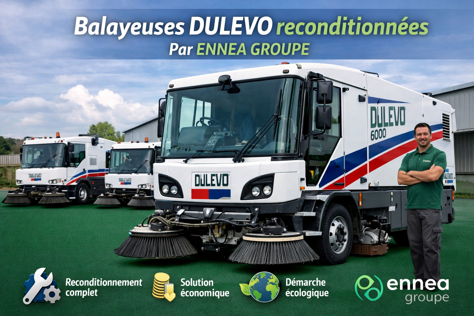 Ennea Groupe intègre les balayeuses Dulevo à son catalogue reconditionné