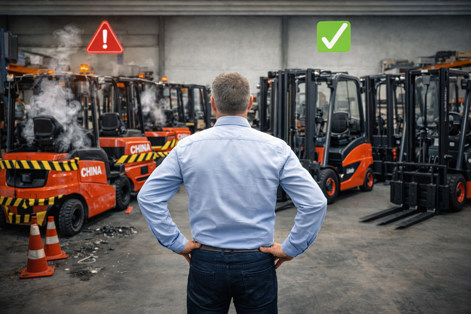 Pourquoi choisir un chariot élévateur reconditionné plutôt qu’un chariot chinois neuf ?